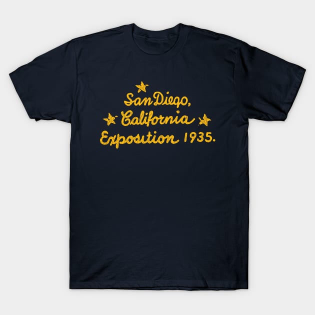 San Diego California Exposition 1935 T-Shirt by TouristTrash